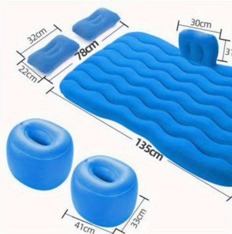Inflated bed