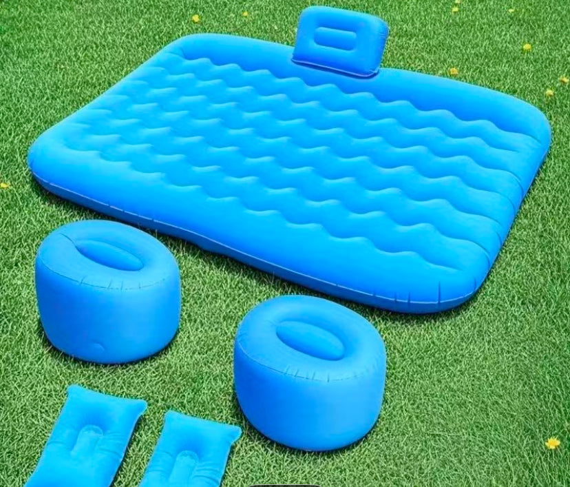 Inflated bed